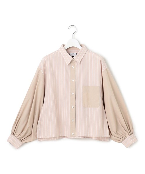 J.PRESS YORK STREET（ジェイプレスヨークストリート）の「【WOMEN】タイプライター ショートブラウス（シャツ/ブラウス・レディース・サックスブルー系1/ブラック系1/ベージュ系1/アイボリー系・F）」の3枚目の写真