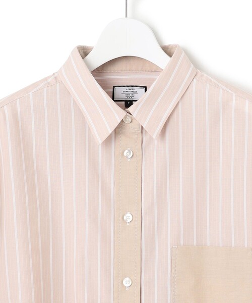 J.PRESS YORK STREET（ジェイプレスヨークストリート）の「【WOMEN】タイプライター ショートブラウス（シャツ/ブラウス・レディース・サックスブルー系1/ブラック系1/ベージュ系1/アイボリー系・F）」の6枚目の写真