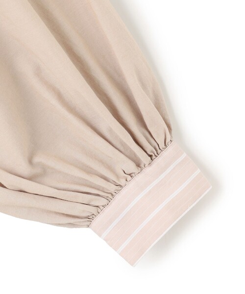 J.PRESS YORK STREET（ジェイプレスヨークストリート）の「【WOMEN】タイプライター ショートブラウス（シャツ/ブラウス・レディース・サックスブルー系1/ブラック系1/ベージュ系1/アイボリー系・F）」の8枚目の写真