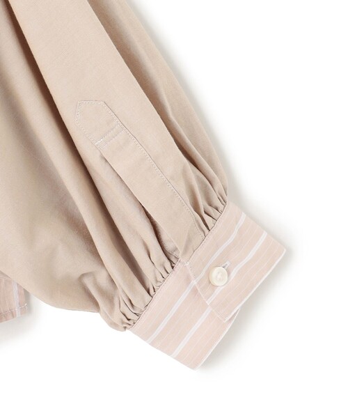 J.PRESS YORK STREET（ジェイプレスヨークストリート）の「【WOMEN】タイプライター ショートブラウス（シャツ/ブラウス・レディース・サックスブルー系1/ブラック系1/ベージュ系1/アイボリー系・F）」の9枚目の写真