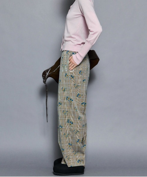 MAISON SPECIAL(メゾンスペシャル)の「Multi Fabric Pants/マルチファブリックパンツ■セットアップ対応■(その他パンツ・レディース・イエロー/ブラウン・38/36)」の9枚目の写真