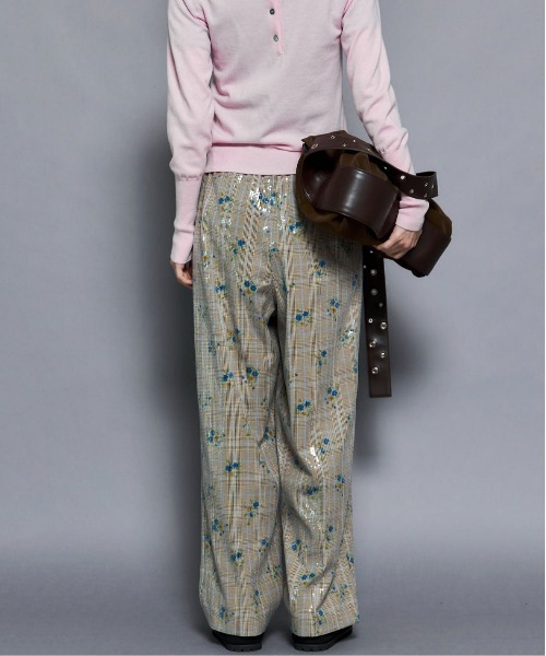 MAISON SPECIAL(メゾンスペシャル)の「Multi Fabric Pants/マルチファブリックパンツ■セットアップ対応■(その他パンツ・レディース・イエロー/ブラウン・38/36)」の10枚目の写真