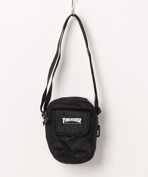 THRASHER(スラッシャー)の「【THRASHER/スラッシャー】Mini Shoulder Pouch<タテ> ショルダーポーチ ブランドロゴ(ボディバッグ/ウエストポーチ・メンズ・ブラック/ブラック系その他/ブラック×ホワイト・FREE)」の16枚目の写真