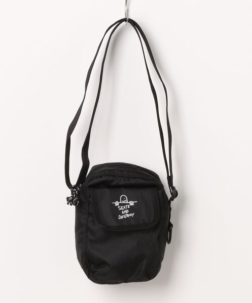THRASHER(スラッシャー)の「【THRASHER/スラッシャー】Mini Shoulder Pouch<タテ> ショルダーポーチ ブランドロゴ(ボディバッグ/ウエストポーチ・メンズ・ブラック/ブラック系その他/ブラック×ホワイト・FREE)」の15枚目の写真