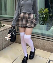 チェックニミスカパンツ