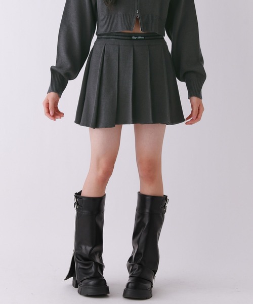 repipi armario(レピピ アルマリオ)の「【girly line】ニットプリーツスカート(スカート・キッズ・ブラック/ピンク/チャコールグレー・LARGE/SMALL/MEDIUM)」の10枚目の写真