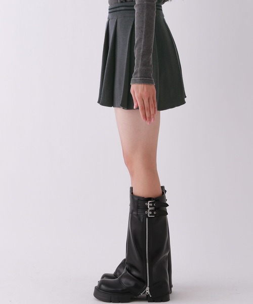 repipi armario(レピピ アルマリオ)の「【girly line】ニットプリーツスカート(スカート・キッズ・ブラック/ピンク/チャコールグレー・LARGE/SMALL/MEDIUM)」の15枚目の写真