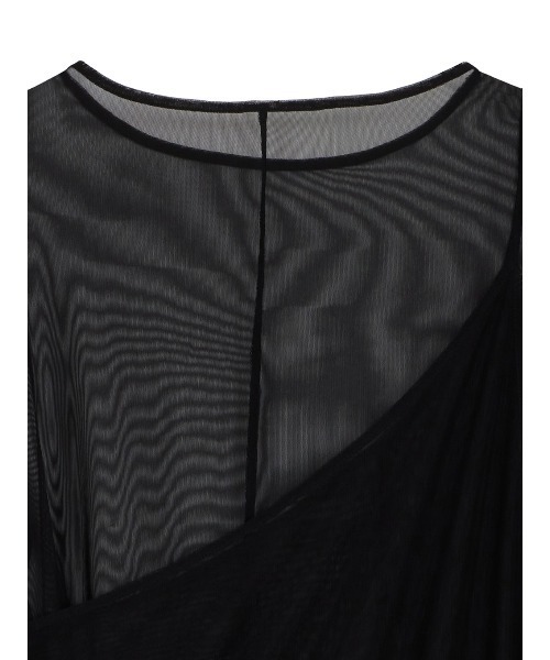 Ameri(アメリ)の「LAYERED SHEER CAMI SET LONG TOP(Tシャツ/カットソー・レディース・ブルー/レモンイエロー/ブラック・FREE)」の17枚目の写真