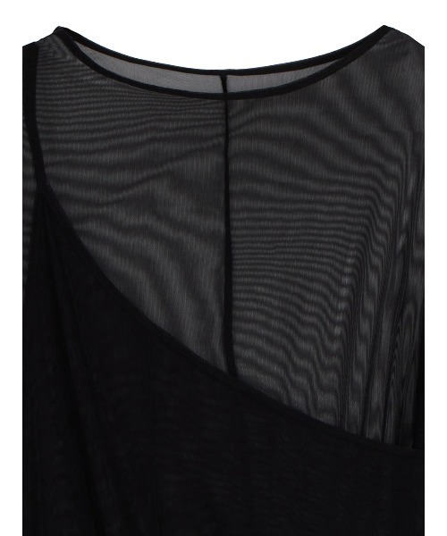 Ameri(アメリ)の「LAYERED SHEER CAMI SET LONG TOP(Tシャツ/カットソー・レディース・ブルー/レモンイエロー/ブラック・FREE)」の21枚目の写真