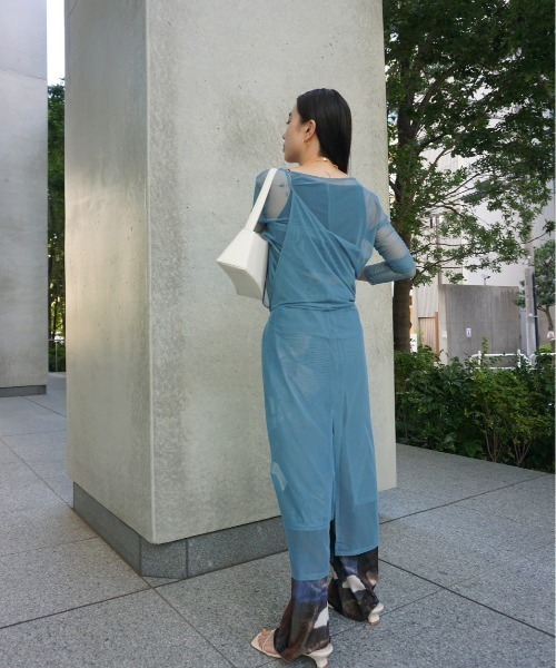 セール】LAYERED SHEER CAMI SET LONG TOP（Tシャツ/カットソー