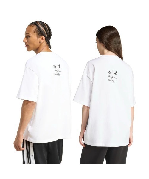 adidas(アディダス)の「adidas Originals Hot Shot Graphic Tee(アディダスオリジナルス ホットショット グラフィック Tシャツ)(Tシャツ/カットソー・メンズ・ホワイト・SMALL/MEDIUM/XX-LARGE/X-LARGE/LARGE)」の8枚目の写真