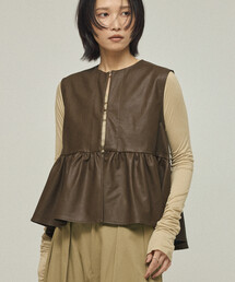 Firsthand | Firsthand/ファーストハンド レザレット ペプラムギャザーベスト(ベスト)