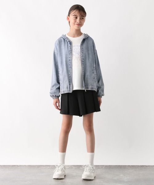 GLOBAL WORK（グローバルワーク）の「ズットパットデニムパーカー/576678（パーカー・キッズ・ブルー/ブラック・140cm/130cm/160cm/150cm）」の19枚目の写真