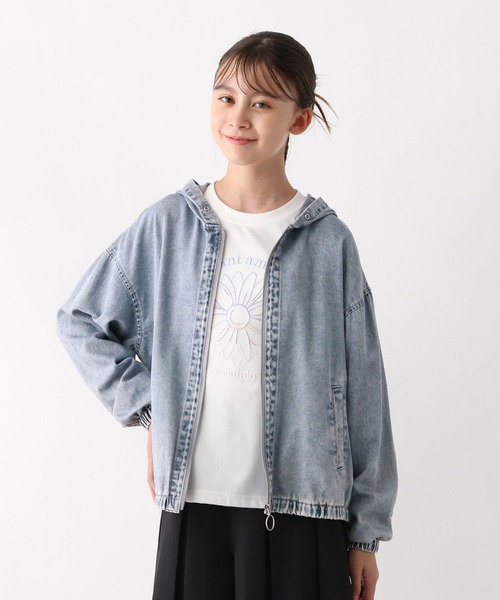 GLOBAL WORK（グローバルワーク）の「ズットパットデニムパーカー/576678（パーカー・キッズ・ブルー/ブラック・140cm/130cm/160cm/150cm）」の21枚目の写真