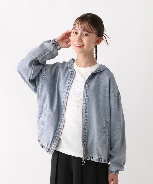 GLOBAL WORK（グローバルワーク）の「ズットパットデニムパーカー/576678（パーカー・キッズ・ブルー/ブラック・140cm/130cm/160cm/150cm）」の22枚目の写真