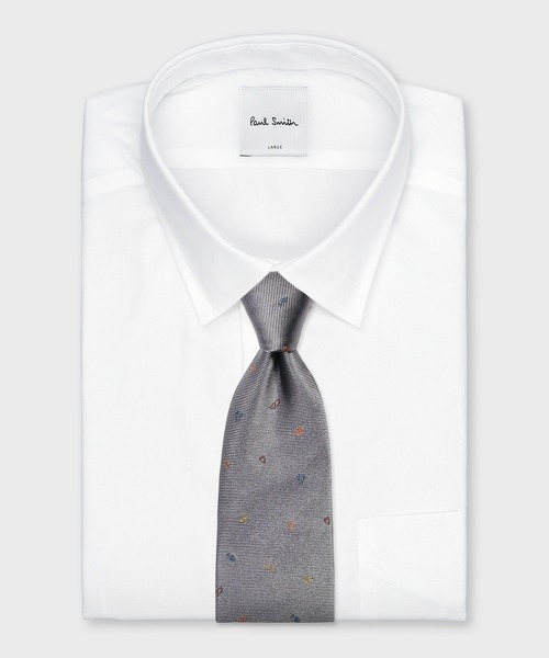 Paul Smith（ポールスミス）の「マルチカラードローイング タイ【250085 552MJ】（ネクタイ・メンズ・グレー/サックスブルー/ダークブラウン/ネイビー・FREE）」の6枚目の写真