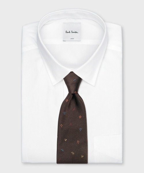 Paul Smith（ポールスミス）の「マルチカラードローイング タイ【250085 552MJ】（ネクタイ・メンズ・グレー/サックスブルー/ダークブラウン/ネイビー・FREE）」の8枚目の写真