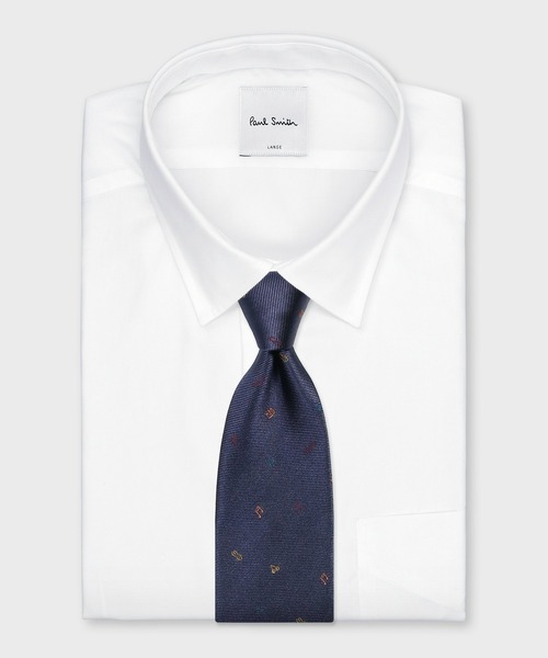 Paul Smith（ポールスミス）の「マルチカラードローイング タイ【250085 552MJ】（ネクタイ・メンズ・グレー/サックスブルー/ダークブラウン/ネイビー・FREE）」の10枚目の写真
