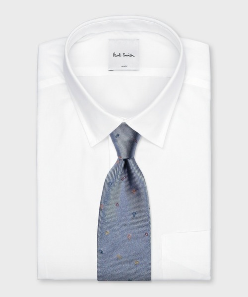 Paul Smith（ポールスミス）の「マルチカラードローイング タイ【250085 552MJ】（ネクタイ・メンズ・グレー/サックスブルー/ダークブラウン/ネイビー・FREE）」の12枚目の写真