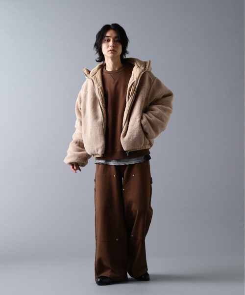 DANKE SCHON（ダンケシェーン）の「DankeSchon/ダンケシェーン/BOA NYLON BLOUSON（ブルゾン・メンズ・ベージュ/ブラック・M）」の20枚目の写真