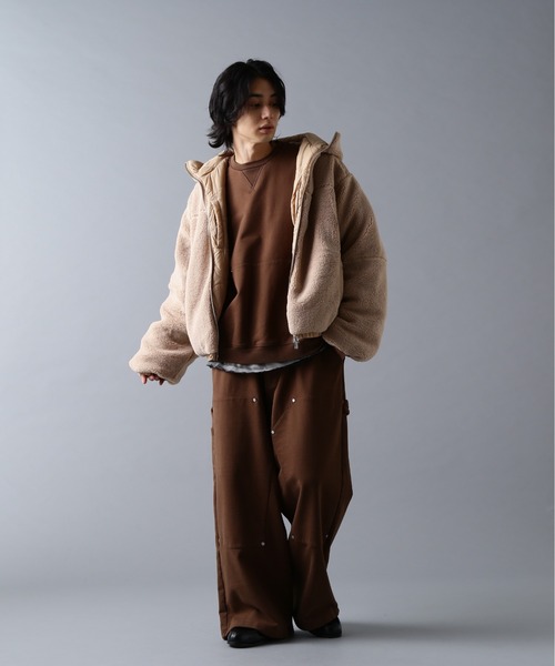 DANKE SCHON（ダンケシェーン）の「DankeSchon/ダンケシェーン/BOA NYLON BLOUSON（ブルゾン・メンズ・ベージュ/ブラック・M）」の21枚目の写真