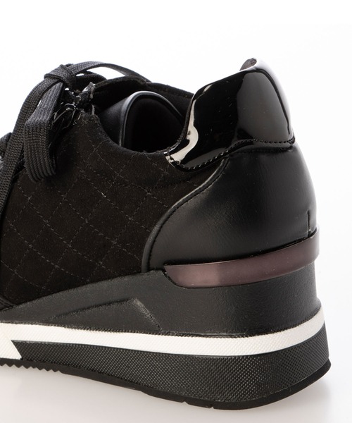 enchanted(エンチャンテッド)の「キルティングレースアップウェッジスニーカー(スニーカー・レディース・キャメル/ベージュ/ブラック/グレイッシュベージュ・S/M/L/LL)」の17枚目の写真