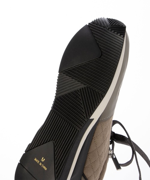 enchanted(エンチャンテッド)の「キルティングレースアップウェッジスニーカー(スニーカー・レディース・キャメル/ベージュ/ブラック/グレイッシュベージュ・S/M/L/LL)」の11枚目の写真