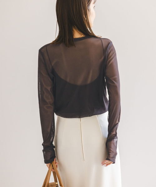 追加》スキンチュールロングTシャツ（Tシャツ/カットソー）｜NOBLE