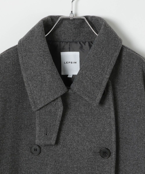 ウーリーダブルミドルコート 498550（その他アウター）｜LEPSIM