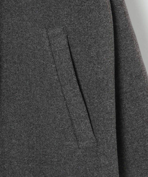 LEPSIM（レプシィム）の「ウーリーダブルミドルコート　498550（その他アウター・レディース・カーキブラウン/ブラック/トップグレー・FREE）」の9枚目の写真