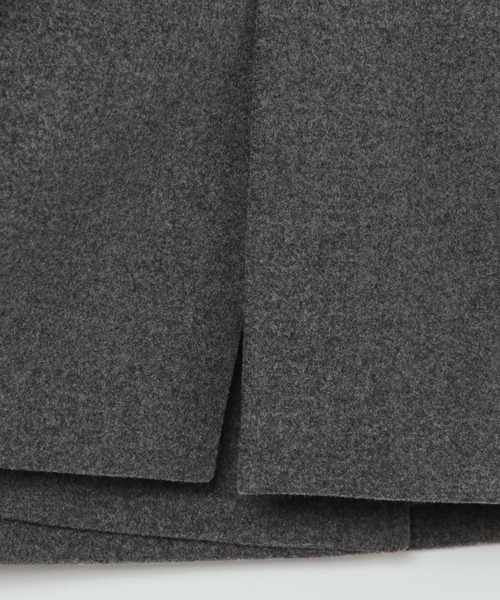 LEPSIM（レプシィム）の「ウーリーダブルミドルコート　498550（その他アウター・レディース・カーキブラウン/ブラック/トップグレー・FREE）」の12枚目の写真