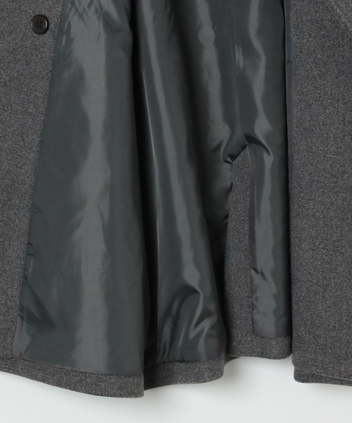 LEPSIM（レプシィム）の「ウーリーダブルミドルコート　498550（その他アウター・レディース・カーキブラウン/ブラック/トップグレー・FREE）」の15枚目の写真