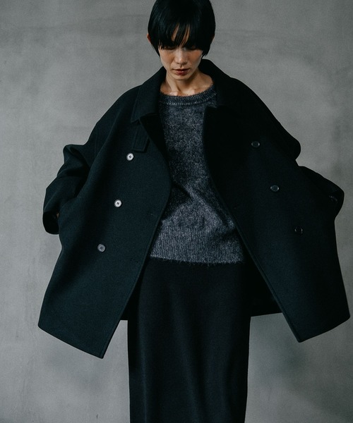 ウーリーダブルミドルコート 498550（その他アウター）｜LEPSIM