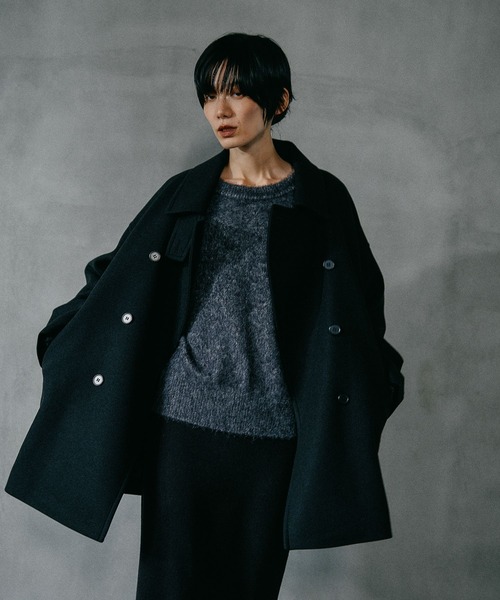 ウーリーダブルミドルコート 498550（その他アウター）｜LEPSIM