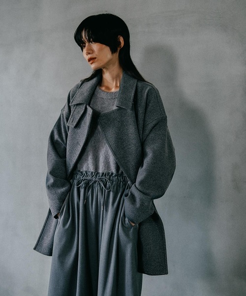 お値下げしました！新品・タグ付き！【レプシィム】ウーリーダブルミドルコート ウーリーダブルミドルコート 498550（その他アウター）｜LEPSIM