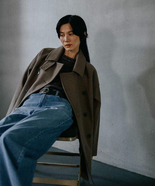 セール】ウーリーダブルミドルコート 498550（その他アウター