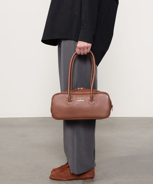 ヤングアンドオルセン*ボストンバック YOUNG & OLSEN/ヤングアンドオルセン EMBOSSED LEATHER ZIP BOAT