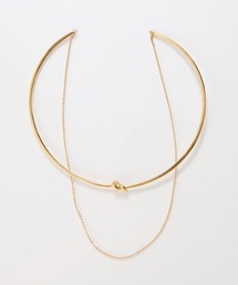 Phoebe | ノットラインレイヤードチョーカー/ネックレス/ネックカフ/36cm(チョーカー)