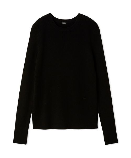 クルーネックリブニットプルオーバー（ニット/セーター）｜Mila Owen