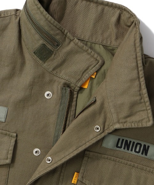 UNION(UNION TOKYO)(ユニオン)の「UNION TOKYO EASTON JACKET ユニオントーキョー ジャケット(ミリタリージャケット・メンズ・オレンジ/オリーブ・LARGE/SMALL/X-LARGE)」の3枚目の写真