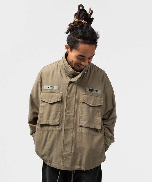 UNION(UNION TOKYO)(ユニオン)の「UNION TOKYO EASTON JACKET ユニオントーキョー ジャケット(ミリタリージャケット・メンズ・オレンジ/オリーブ・LARGE/SMALL/X-LARGE)」の10枚目の写真