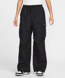 NIKE(iCL)̃iCL X|[cEFA EBY ~bhCY I[o[TCYh E[u J[S@pc / Nike Sportswear Women's Mid-Rise Oversized Woven Cargo Pants HV1967-010 Black(J[Spc)