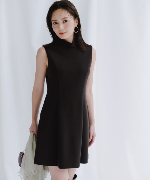 カットジョーゼットミニワンピース（ワンピース）｜anuans（ア