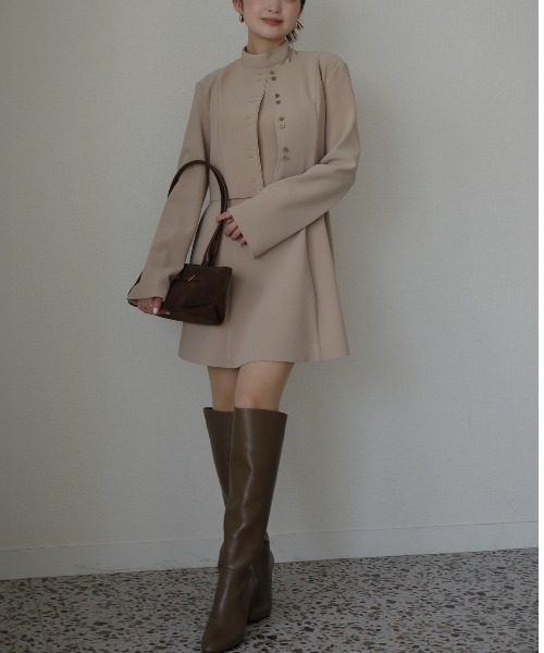 美品★anuans アニュアンス★イレギュラーティアードミニワンピース アニュアンス anuans イレギュラーティアードミニワンピース