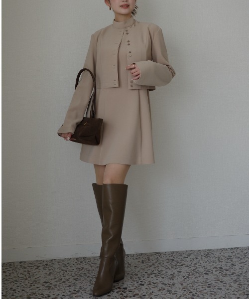 ミニワンピース ミニワンピース .-- JOLIE （グレー） -MANGO - マンゴ公式