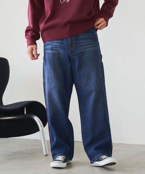 SMITH'S（スミス）の「SMITHS（スミス）別注ヘビーウェイトペインターパンツ（デニムパンツ・メンズ・オフホワイト/ブラウン/その他1/コバルトブルー/ネイビー/ブラック・S/XL/L/M）」の4枚目の写真