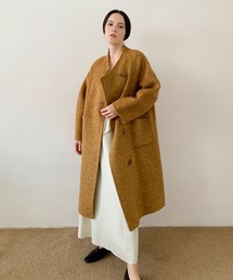 レアカラー★ バランステイラー　ダッフルコート　マスタード　黄色　ヘリンボーン ダッフルコート（イエロー/黄色系）ファッション通販 - ZOZOTOWN