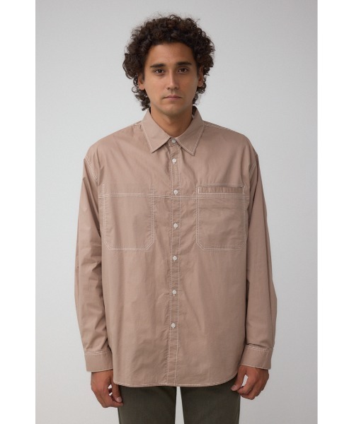 セール】配色ステッチ長袖シャツ（シャツ/ブラウス）｜AZUL BY MOUSSY