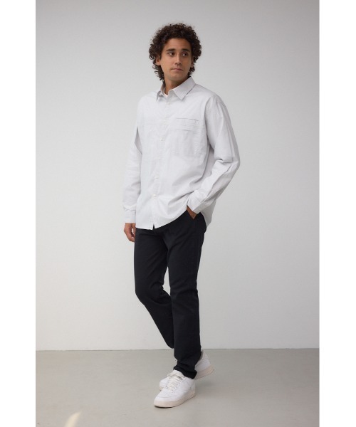 AZUL by moussy(アズールバイマウジー)の「配色ステッチ長袖シャツ(シャツ/ブラウス・メンズ・ベージュ/ライトグレー/ブラック・MEDIUM/LARGE)」の17枚目の写真