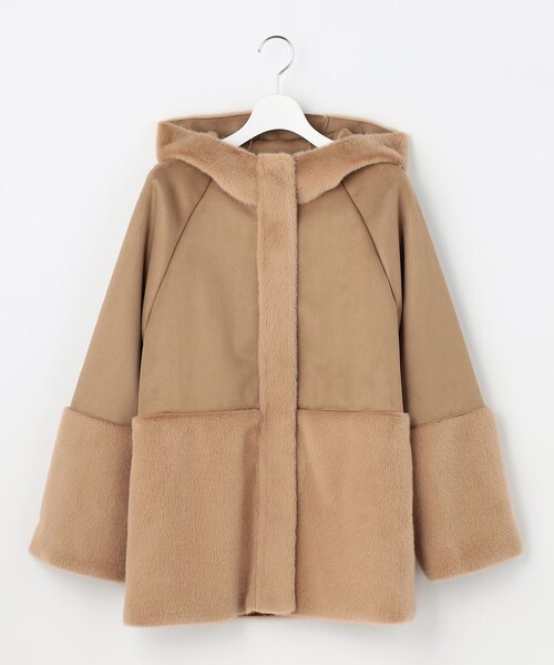 ANY SIS(エニィスィス)の「Luxuryフェイクムートン コート(ムートンコート・レディース・アイボリー系/ブラウン系・X-LARGE)」の9枚目の写真